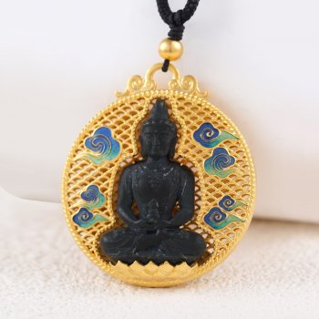 GXP1114-黄金珐琅吊坠