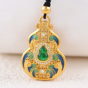 GXP1085-黄金翡翠珐琅...