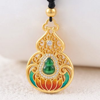 GXP1088-黄金翡翠珐琅...