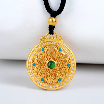 GXP1078-黄金翡翠珐琅...