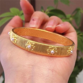 足金-拉丝手镯