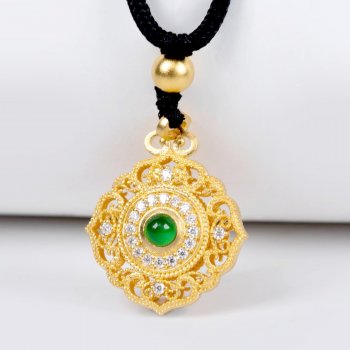 GXP1046-黄金翡翠珐琅...