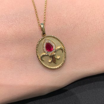 d10940 红宝精品项链