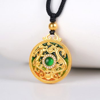 GXP1030-黄金翡翠珐琅...