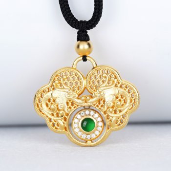 GXP1113-黄金翡翠珐琅...