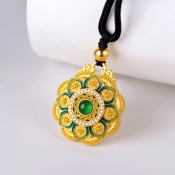 GXP1026-黄金翡翠珐琅...