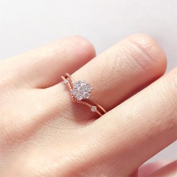 R018 钻石精工了女戒（...