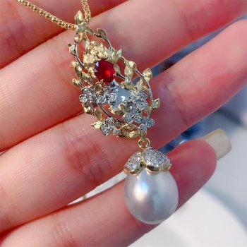 YPX2257 分色珍珠红宝...