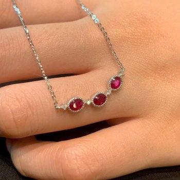 PC29358 红宝精品项链