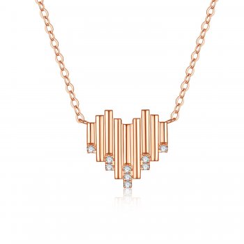 18K红钻石套链小清新...