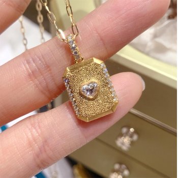 YP2619 黄钻石心形吊...