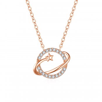 18K红钻石套链小清新...