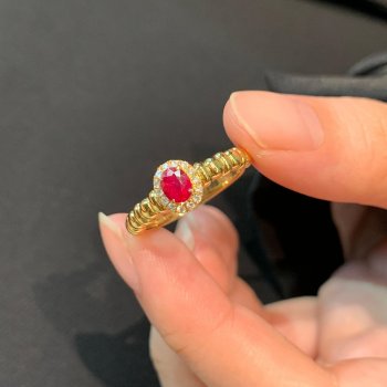 BR028 红宝精品戒指